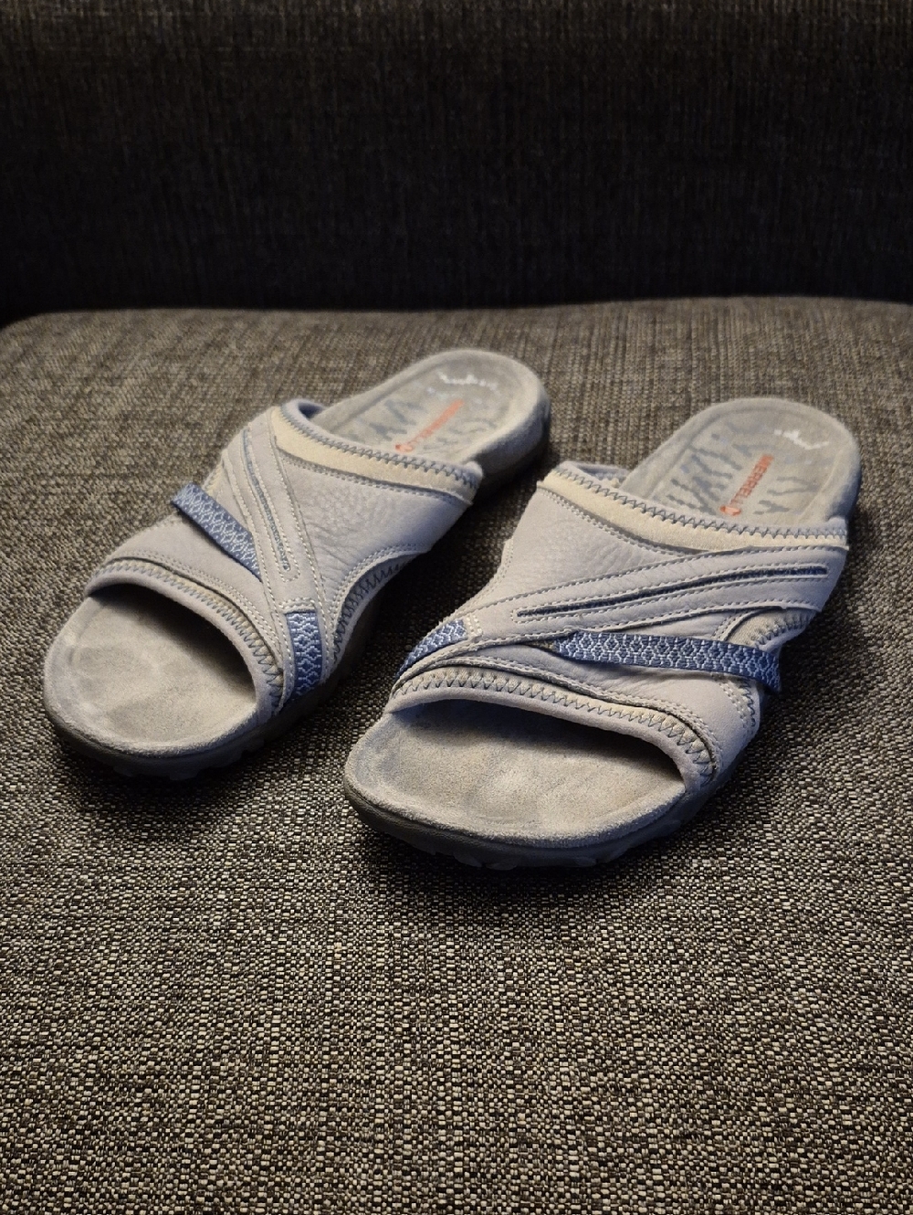 Merrell Terran Slide II Sandals Grey/Blue Size 9